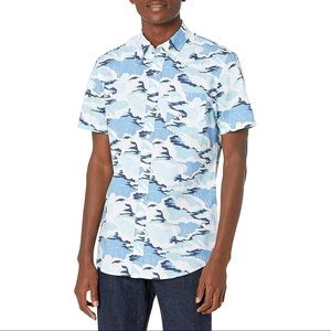 Good threads ocean wave button up shirt